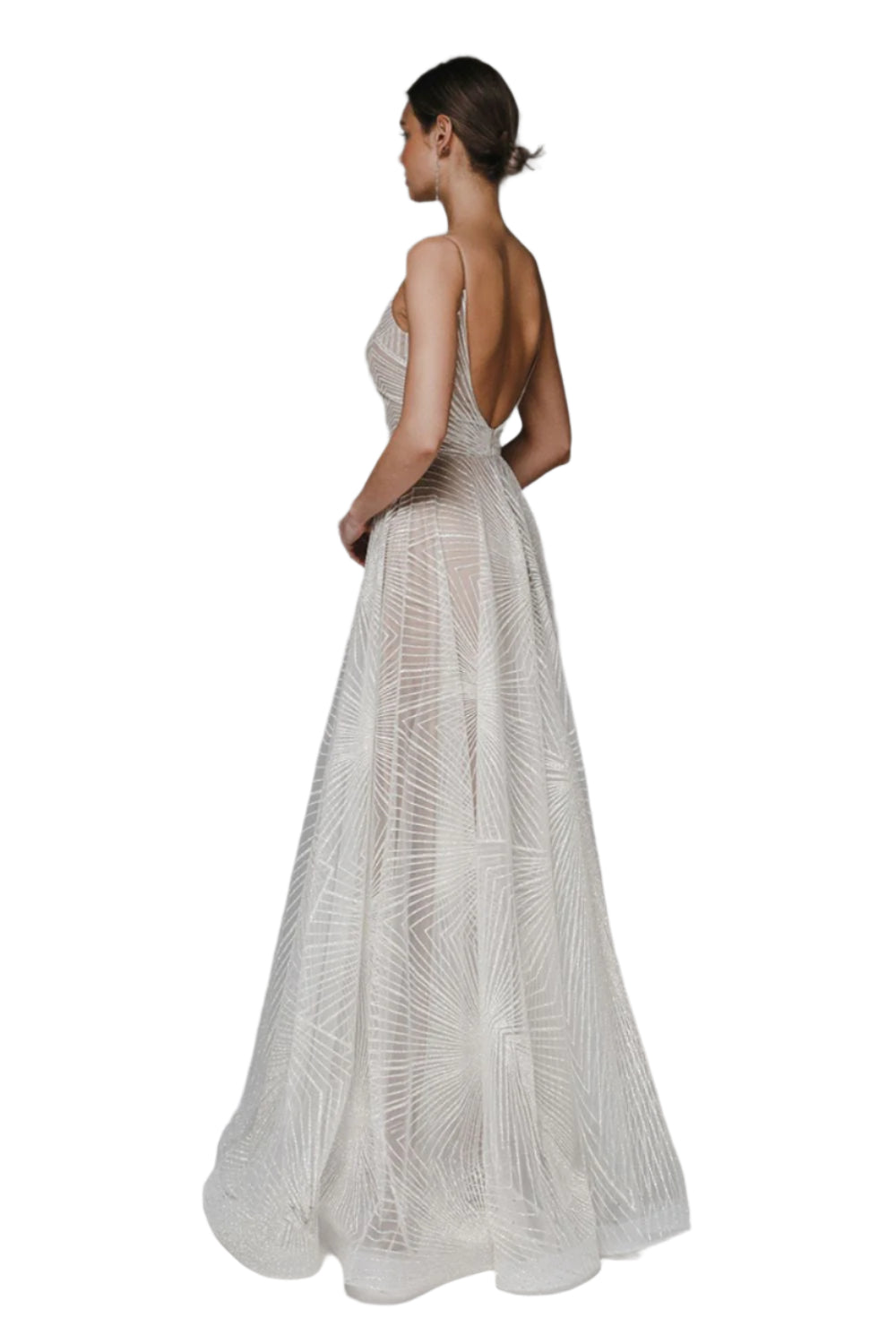 Grace | Backless V-Neck Wedding Dress for Women