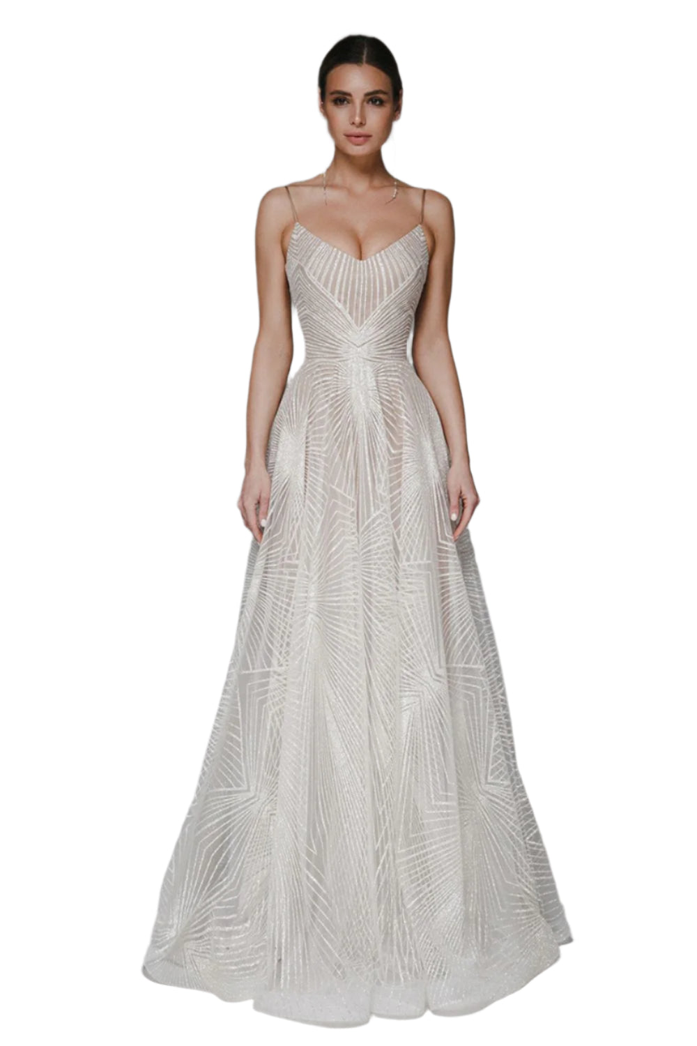 Grace | Backless V-Neck Wedding Dress for Women