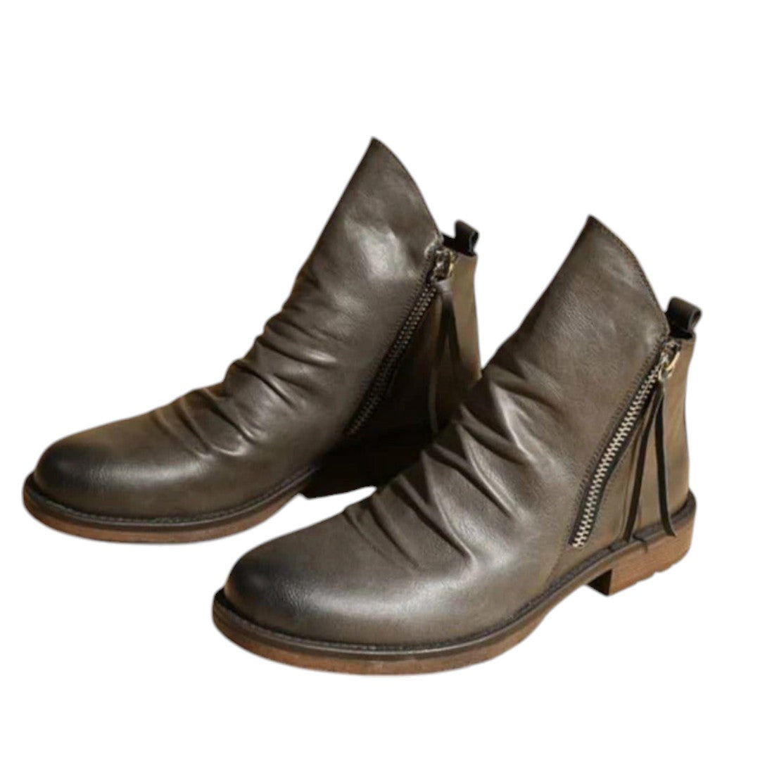 Grace | Stylish Zipper Boots For All Seasons For Men